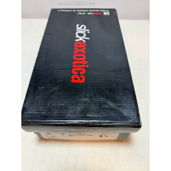 Slick Exotica Cary Genuine Crocodile Oxford Shoes Powder Blue Size 9.5 Italy - Picture 4 of 7